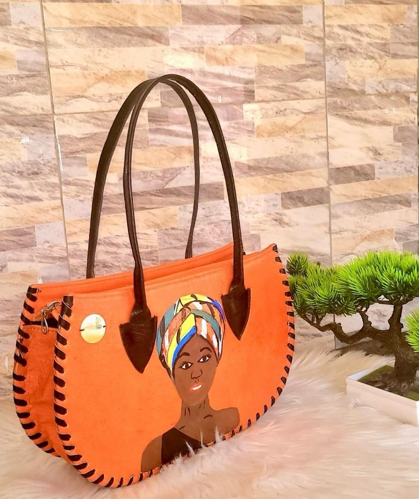 Sac a Mains Tissu Africain Cuir L Union de la Beaute et de l Elegance Africaine TurkAf